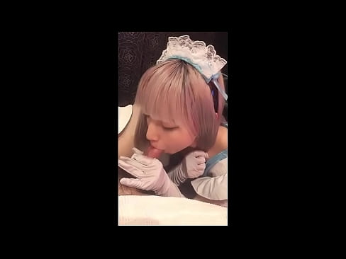 ❤️ Japanski idol [mayuka], kostim francuske sobarice, 1. dio, pušenje i drkanje losionom ❤ Analni video kod nas ❌